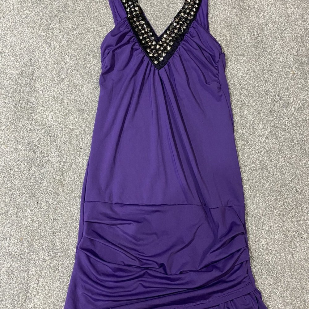 Marmalade Womens‎ Sleeveless Dress Purple Black Stu
